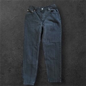 Levis 550 Jeans Womens Tag Size 10 Black Relaxed Fit Tapered Leg Jeans 90s